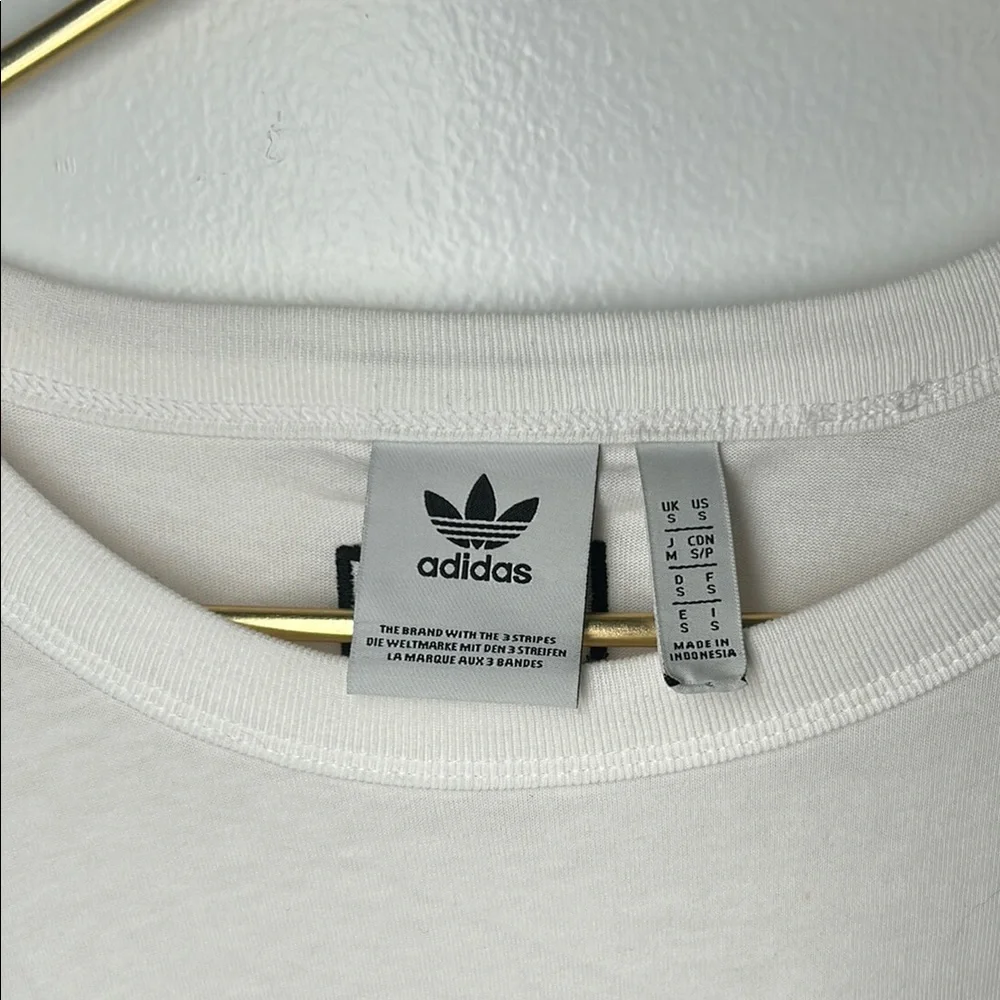 Adidas Original Rate Union White Short Sleeve Tee Small